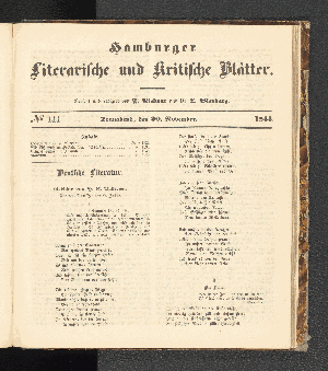 Vorschaubild von [[Hamburger literarische und kritische Blätter]]