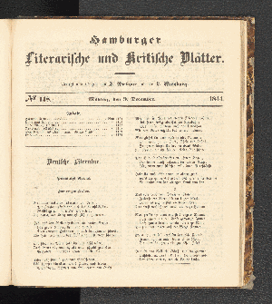 Vorschaubild von [[Hamburger literarische und kritische Blätter]]