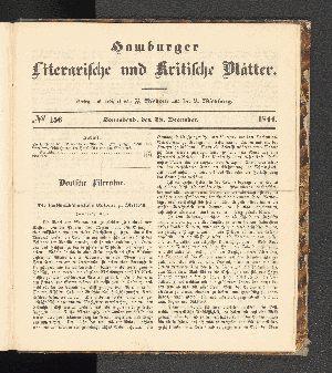 Vorschaubild von [[Hamburger literarische und kritische Blätter]]