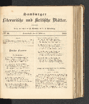 Vorschaubild von [[Hamburger literarische und kritische Blätter]]