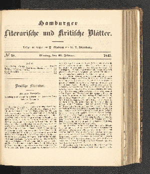 Vorschaubild von [[Hamburger literarische und kritische Blätter]]