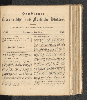 Vorschaubild von [[Hamburger literarische und kritische Blätter]]