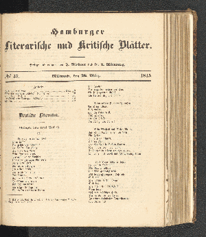 Vorschaubild von [[Hamburger literarische und kritische Blätter]]