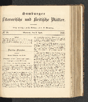 Vorschaubild von [[Hamburger literarische und kritische Blätter]]