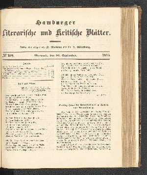 Vorschaubild von [[Hamburger literarische und kritische Blätter]]