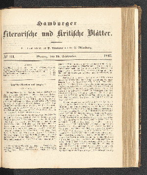 Vorschaubild von [[Hamburger literarische und kritische Blätter]]