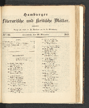 Vorschaubild von [[Hamburger literarische und kritische Blätter]]