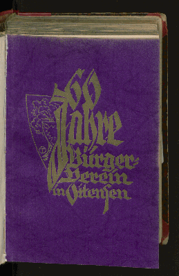 Vorschaubild von Festschrift des Bürgervereins in Ottensen