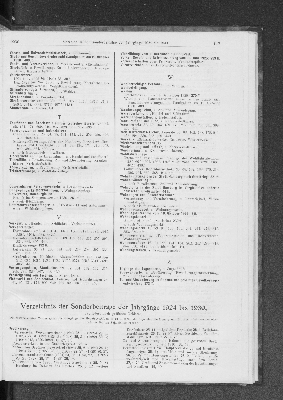 Vorschaubild von Verzeichniss der Sonderbeiträge der Jahrgänge 1924 bis 1930.