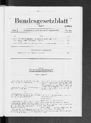 Vorschaubild von 3.2 Gesetz über die Handwerkszählung 1977 (Handwerkszählungsgesetz 1977)