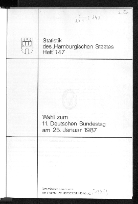 Vorschaubild von [Statistik des Hamburgischen Staates]