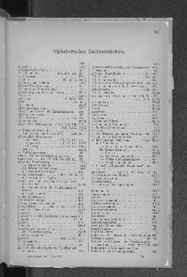 Vorschaubild von Alphabetisches Sachverzeichnis.
