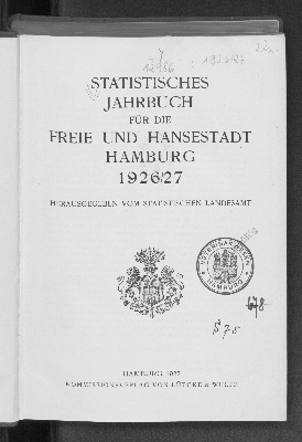 Vorschaubild von [Statistisches Jahrbuch]