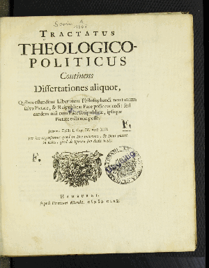 Vorschaubild von Tractatus Theologico-Politicus
