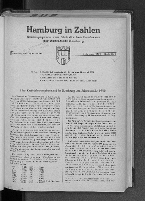 Vorschaubild von Der Kraftfahrzeugbestand in Hamburg am Jahresende 1950