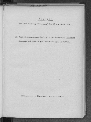 Vorschaubild von Beilage zum Heft "Hamburg in Zahlen" Nr. 10 vom 5.Mai 1954. Die Zweigniederlassungen Hamburger Unternehmen außerhalb Hamburgs und auswärtiger Unternehmungen in Hamburg