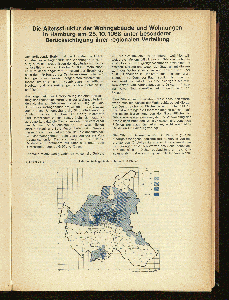 Vorschaubild von Die Altersstruktur der Wohngebäude und Wohnungen in Hamburg am 25.10.1968 unter besonderer Berücksichtigung ihrer regionalen Verteilung