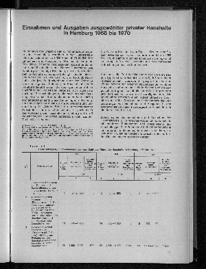 Vorschaubild von Einnahmen und Ausgaben ausgewählter privater Haushalte in Hamburg 1968 bis 1970