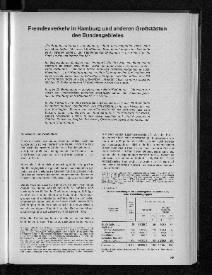 Vorschaubild von Fremdenverkehr in Hamburg und anderen Großstädten des Bundesgebietes