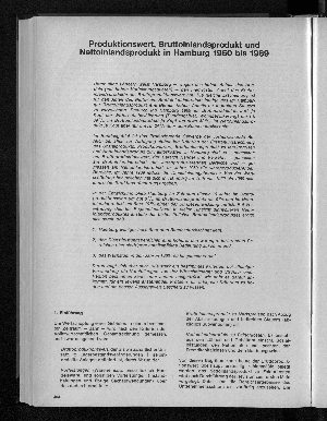 Vorschaubild von Produktionswert, Bruttoinlandsprodukt und Nettoinlandsprodukt in Hamburg 1960 bis 1969