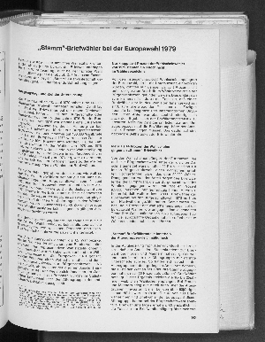 Vorschaubild von "Stamm"-Briefwähler bei der Europawahl 1979