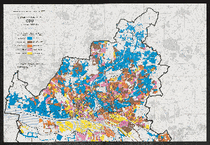 Vorschaubild von Bürgerschaftswahl vom 4.Juni 1978  - Stimmen in Hamburg für die CDU in den Wahlbezirken