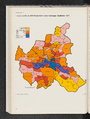 Vorschaubild von Lohnsteuer je 1000 Einwohner in den Hamburger Stadtteilen 1977