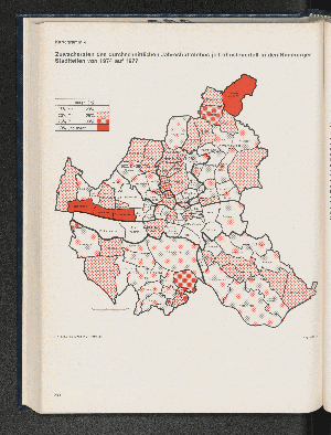 Vorschaubild von Zuwachsraten des durchschnittlichen Jahresbruttolohns je Lohnsteuerfall in den Hamburger Stadtteilen von 1974 auf 1977