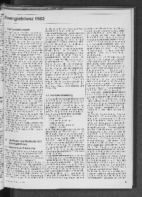 Vorschaubild von Energiebilanz 1982