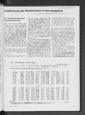 Vorschaubild von Entwicklung der Sterblichkeit im Bundesgebiet