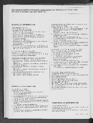 Vorschaubild von Das wissenschaftliche Veranstaltungsprogramm der Statistischen Woche 1986 in Frankfurt am Main