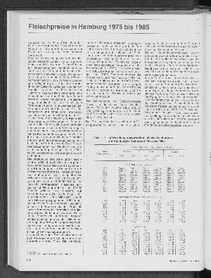 Vorschaubild von Fleischpreise in Hamburg 1975 bis 1985