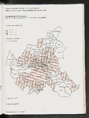 Vorschaubild von Veränderung der Wahlbeteiligung gegenüber der Bürgerschaftswahl am 19. Dezember 1982 in den Stadtteilen