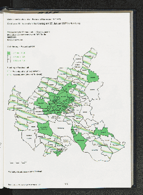 Vorschaubild von Veränderung der Stimmenanteile (Zweitstimmen) gegenüber der Bundestagswahl 1983 für die GRÜNEN in den Stadtteilen