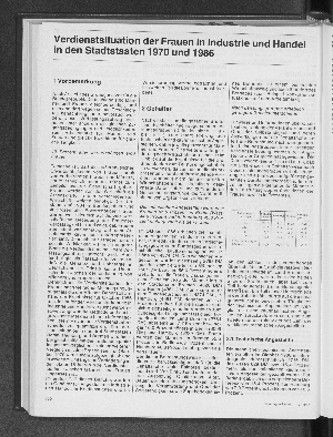 Vorschaubild von Verdienstsituation der Frauen in Industrie und Handel in den Stadtstaaten 1970 und 1986