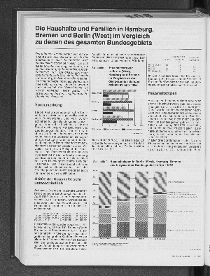 Vorschaubild von Die Haushalte und Familien in Hamburg, Bremen und Berlin (West) im Vergleich zu denen des gesamten Bundesgebiets