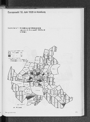 Vorschaubild von Veränderung der Stimmenanteile gegenüber der Europawahl 1984 für die GRÜNEN