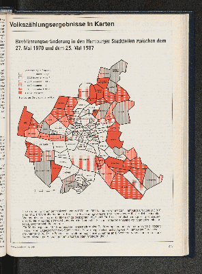Vorschaubild von Bevölkerungsveränderung in den Hamburger Stadtteilen zwischen dem 27. Mai 1970 und dem 25. Mai 1987