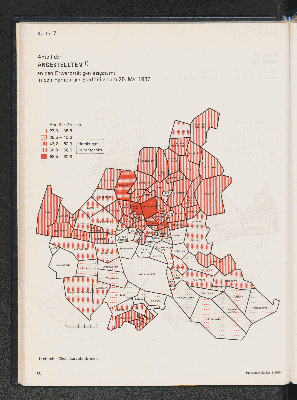 Vorschaubild von Anteil der Angestellten an den Erwerbstätigen insgesamt in den Hamburger Stadtteilen am 25. Mai 1987