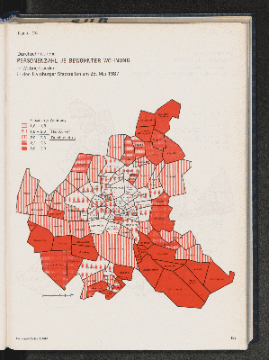 Vorschaubild von Durchschnittliche Personenzahl je bewohnter Wohnung in Wohngebäuden in den Hamburger Stadtteilen am 25. Mai 1987