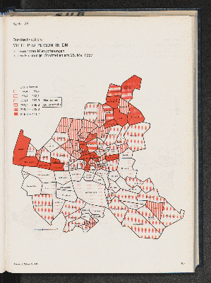 Vorschaubild von Durchschnittliche Miete pro Person in DM in bewohnten Mietwohnungen in den Hamburger Stadtteilen am 25. Mai 1987