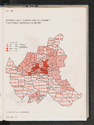 Vorschaubild von Bevölkerung je Hektar Stadtteilfläche in den Hamburger Stadtteilen am 25. Mai 1987