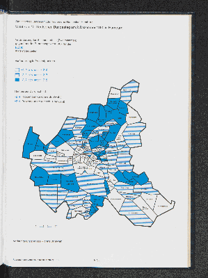 Vorschaubild von Veränderung der Stimmenanteile (Zweitstimmen) gegnüber der Bundestagswahl 1987für die FDP in den Stadtteilen
