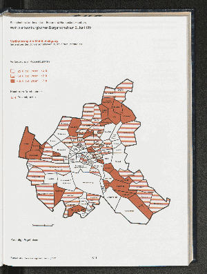 Vorschaubild von Veränderung der Wahlbeteiligung gegenüber der Bürgerschaftswahl 1987 zu den Stadtteilen