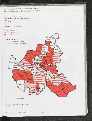 Vorschaubild von Veränderung der Stimmenanteile gegenüber der Bürgerschaftswahl 1987 für die SPD in den Stadtteilen