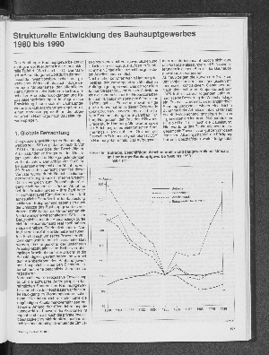 Vorschaubild von Strukturelle Entwicklung des Bauhauptgewerbes 1980 bis 1990