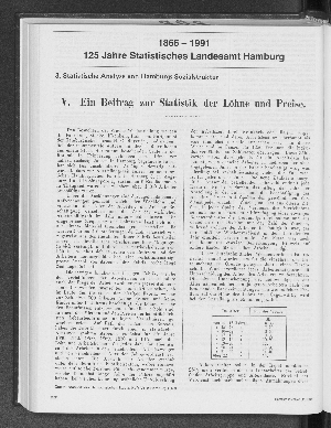 Vorschaubild von 1866-1991, 125 Jahre Statistisches Landesamt Hamburg