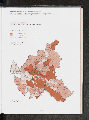 Vorschaubild von Veränderung der Wahlbeteiligung 1993 gegenüber der Bürgerschaftswahl 1991 in den Stadtteilen