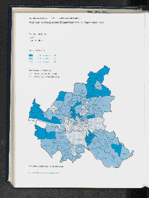 Vorschaubild von Stimmenanteile der F.D.P. in den Stadtteilen 1993