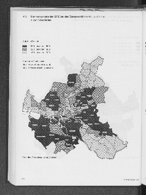 Vorschaubild von 4.3 Stimmenanteile der SPD bei der Europawahl am 12. Juni 1994 in den Stadtteilen